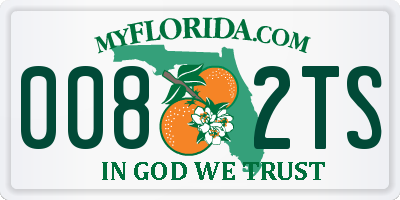 FL license plate 0082TS