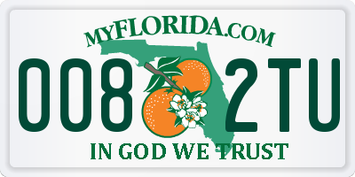 FL license plate 0082TU