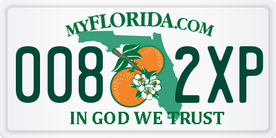 FL license plate 0082XP