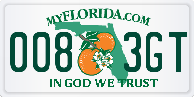 FL license plate 0083GT