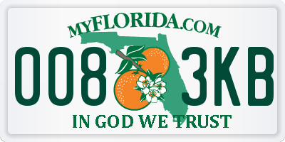 FL license plate 0083KB