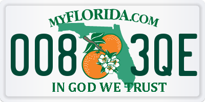 FL license plate 0083QE