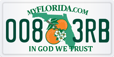 FL license plate 0083RB