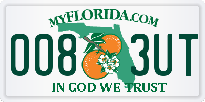 FL license plate 0083UT