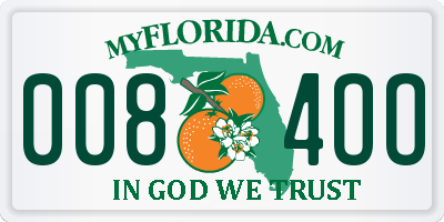 FL license plate 0084OO