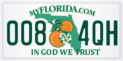 FL license plate 0084QH
