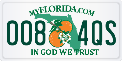 FL license plate 0084QS