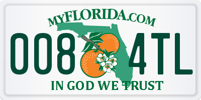 FL license plate 0084TL