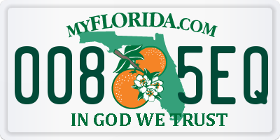 FL license plate 0085EQ