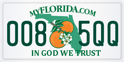 FL license plate 0085QQ
