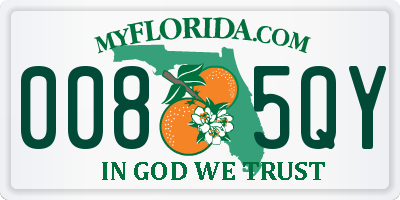 FL license plate 0085QY