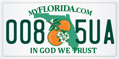 FL license plate 0085UA