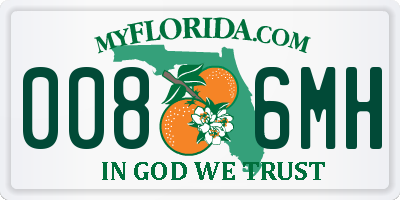 FL license plate 0086MH