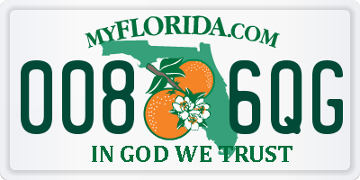 FL license plate 0086QG