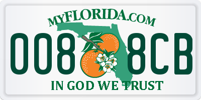FL license plate 0088CB