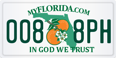 FL license plate 0088PH