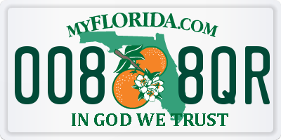 FL license plate 0088QR