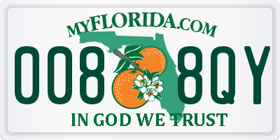 FL license plate 0088QY