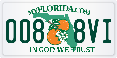 FL license plate 0088VI