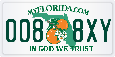 FL license plate 0088XY
