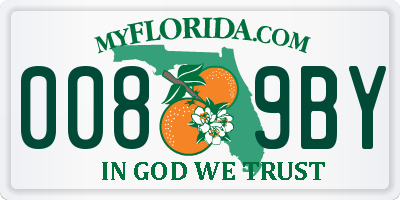 FL license plate 0089BY