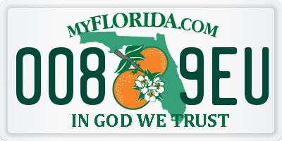 FL license plate 0089EU