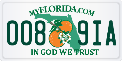 FL license plate 0089IA