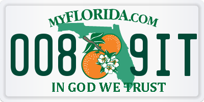 FL license plate 0089IT