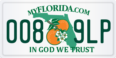 FL license plate 0089LP