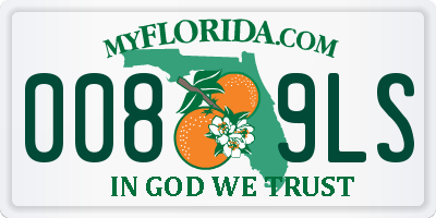 FL license plate 0089LS