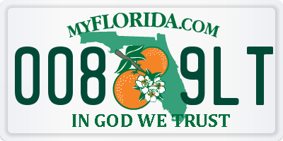FL license plate 0089LT