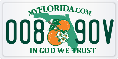 FL license plate 0089OV