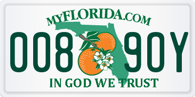FL license plate 0089OY