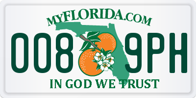 FL license plate 0089PH