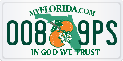 FL license plate 0089PS