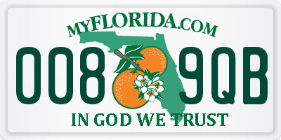 FL license plate 0089QB