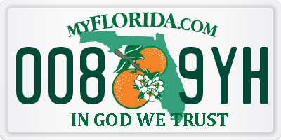 FL license plate 0089YH