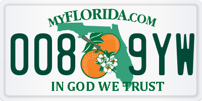 FL license plate 0089YW