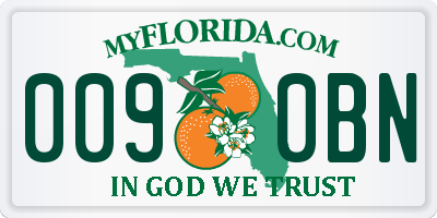 FL license plate 0090BN