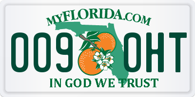 FL license plate 0090HT