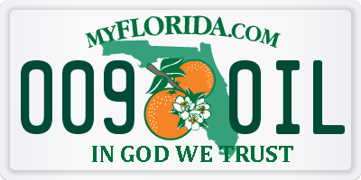 FL license plate 0090IL