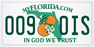 FL license plate 0090IS