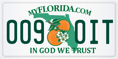 FL license plate 0090IT
