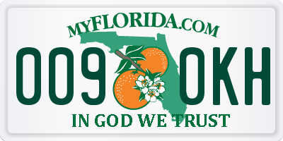 FL license plate 0090KH