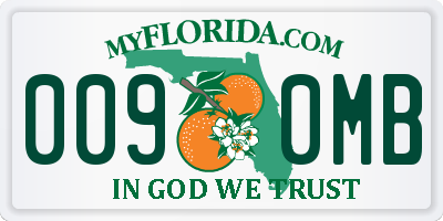 FL license plate 0090MB