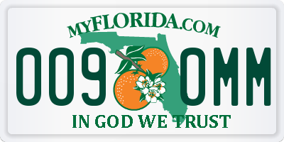 FL license plate 0090MM