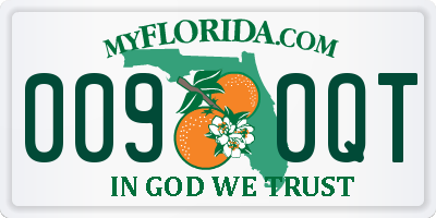FL license plate 0090QT