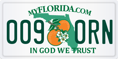 FL license plate 0090RN