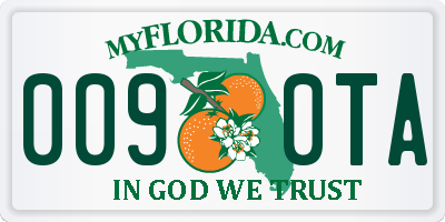 FL license plate 0090TA