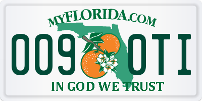 FL license plate 0090TI